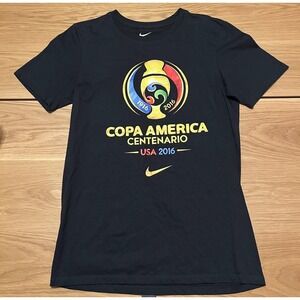 Nike Copa America 2016 T Shirt Mens Size Small Black